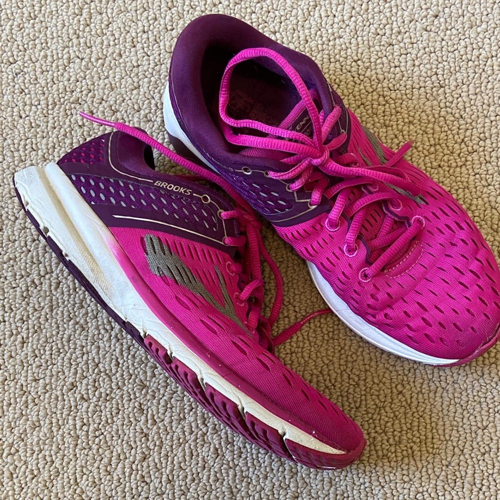 Brooks Women's Fuchsia and Purple Athletic Shoes